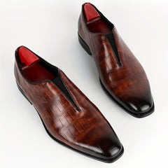 Men's Slip On Dress Shoes British Style Non Slip Business Shoes