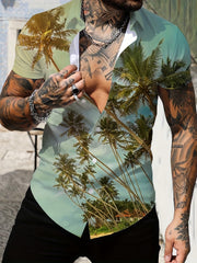 Men's Hawaiian Shirt For Beach Vacation