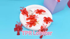 8pcs Colorful Simulation Crawfish Cat Toys for Interactive Play