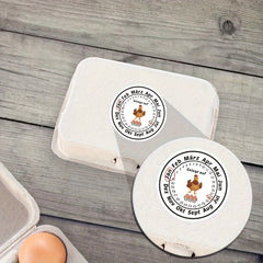 60pcs 2in Fresh Egg Carton Date Label Sticker Farm Egg Label