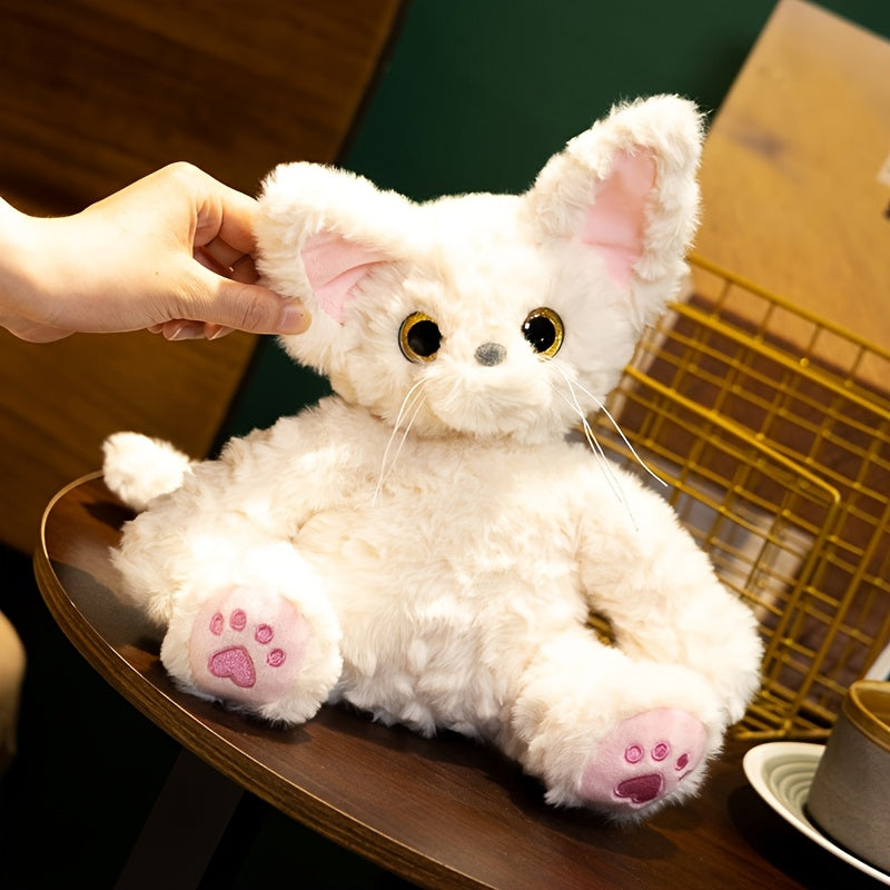 Devon Cat Plush Toy 23in Realistic Stuffed Animal Doll for Home Decoration