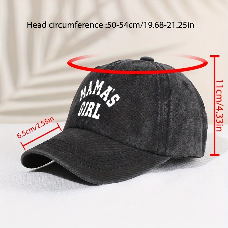 Kids Vintage Print Baseball Cap Sunscreen All Match Peaked Cap