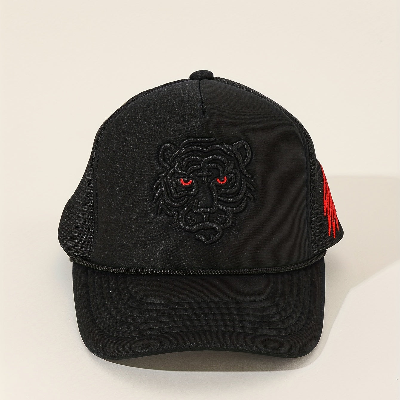 Tiger Embroidery Baseball Cap Hip Hop Dad Hat Mesh Trucker Hats