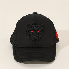 Tiger Embroidery Baseball Cap Hip Hop Dad Hat Mesh Trucker Hats