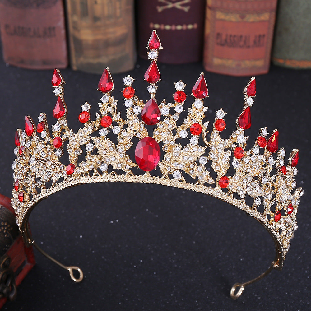 Vintage Rhinestone Crown Baroque Tiara Wedding Hair Accessories