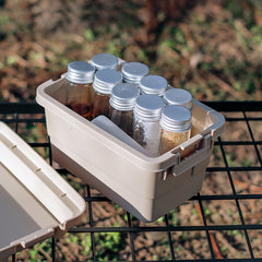 Outdoor Camping Mini Storage Box Desktop Seasoning Bottle Jar Storage Travel BBQ