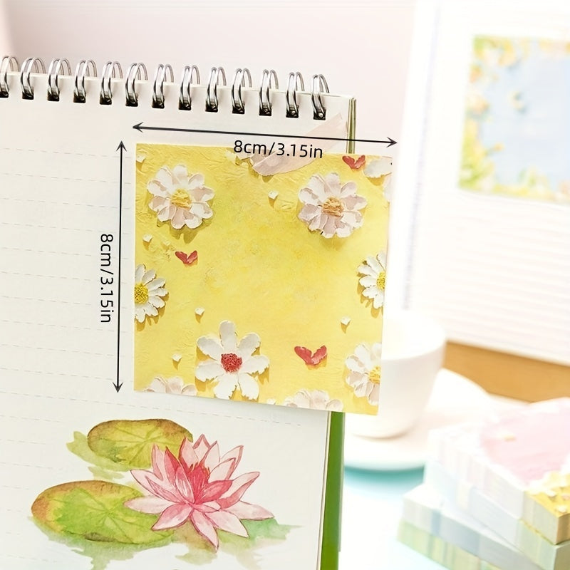 Animal & Rose Starry Sky Mini Stickers Notepad
