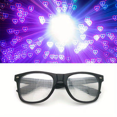 Heart Dollar Diffraction Glasses for Light Display