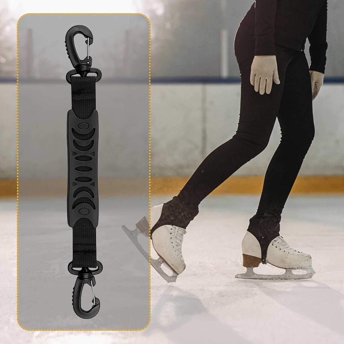Ski & Snowboard Boot Carrier Strap Ice Skates Holder Sling Leash Outdoor Sports