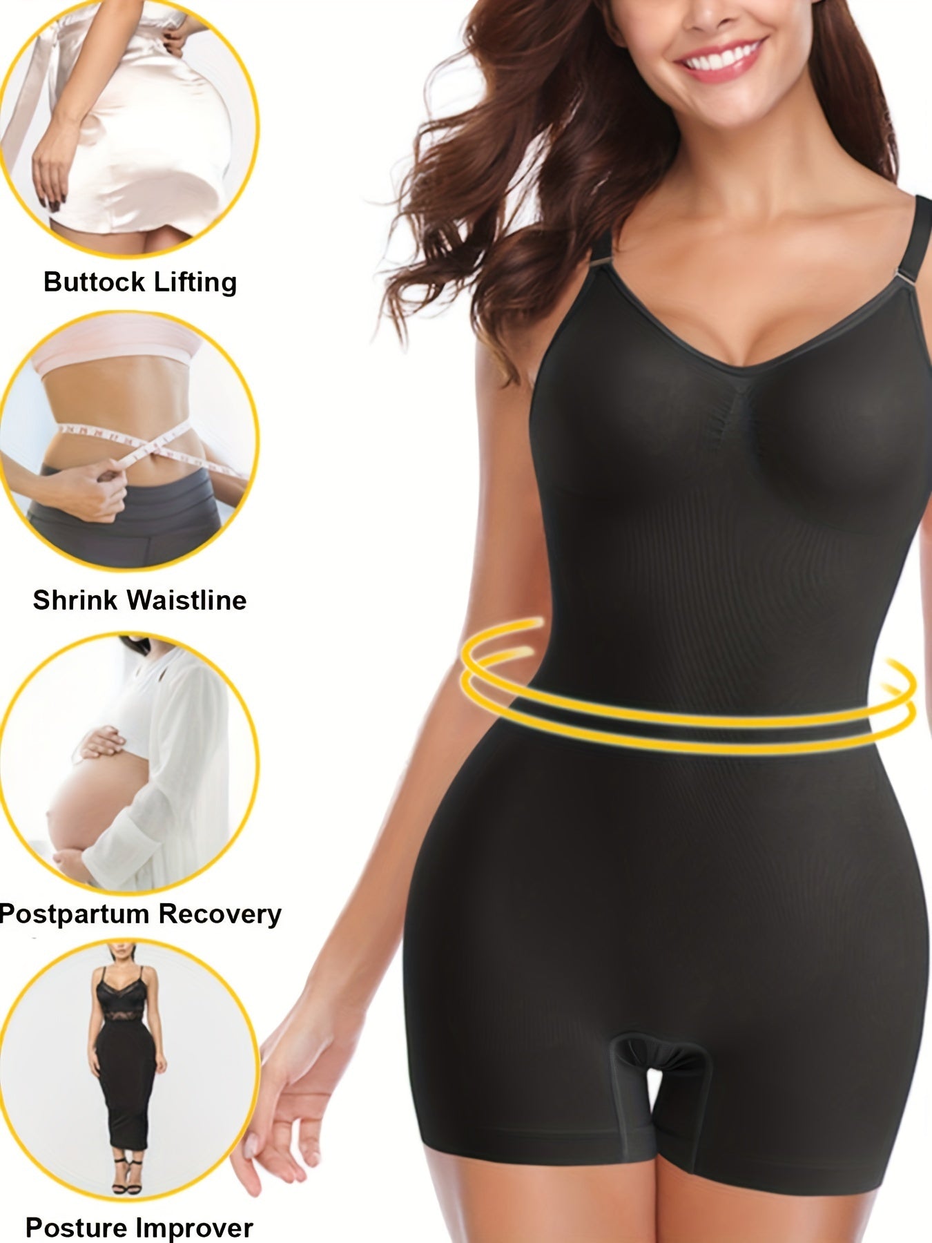 Women's Sports Romper Spaghetti Strap Yoga Shapewear