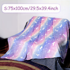 Glow In The Dark Unicorn Blanket Soft Fleece Throw Gift