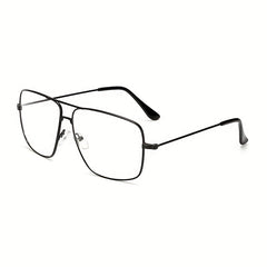 Men's Vintage Glasses Large Frame Alloy PC Lens