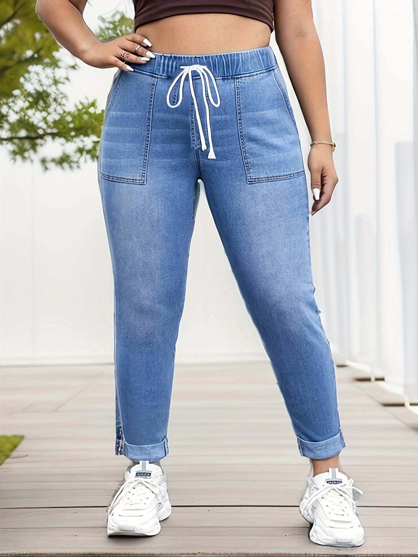 High Stretch Pencil Denim Pants