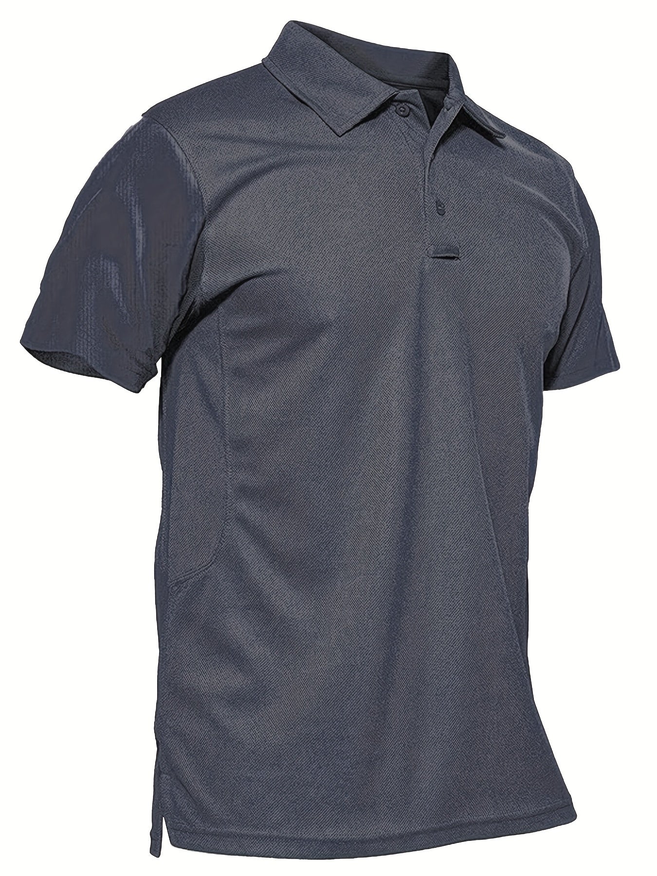 Sun Block Solid Golf Shirt Men's V Neck Pullover T Shirt Short Sleeve