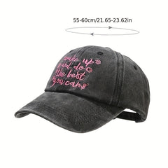 Embroidered Cotton Baseball Cap Wake Up And Do The You Can Slogan Dad Hat