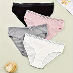4 Pack Plus Size Seamless High Stretch Panties Women's Underwear