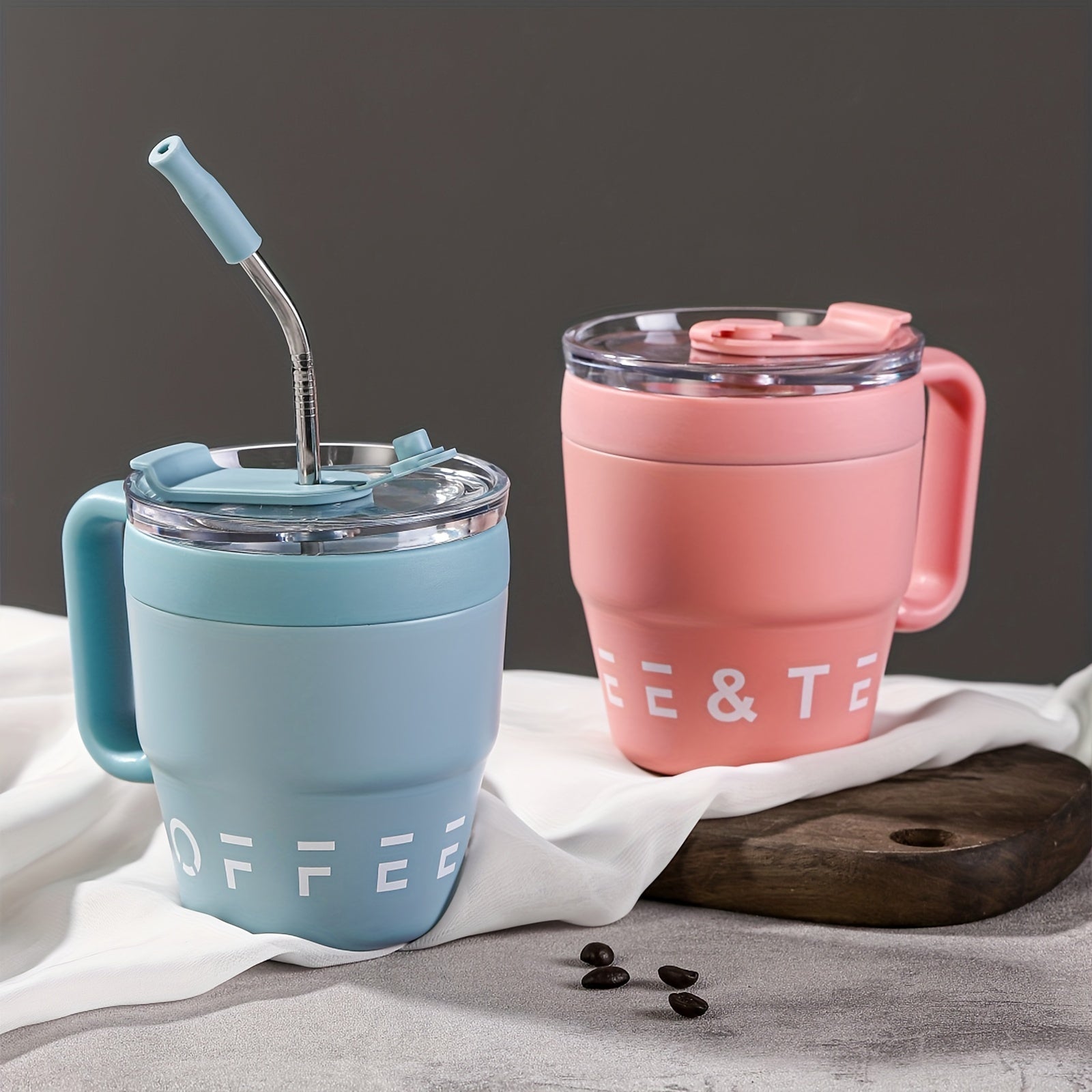 16oz Portable Coffee Cup Stainless Steel Insulated Mug