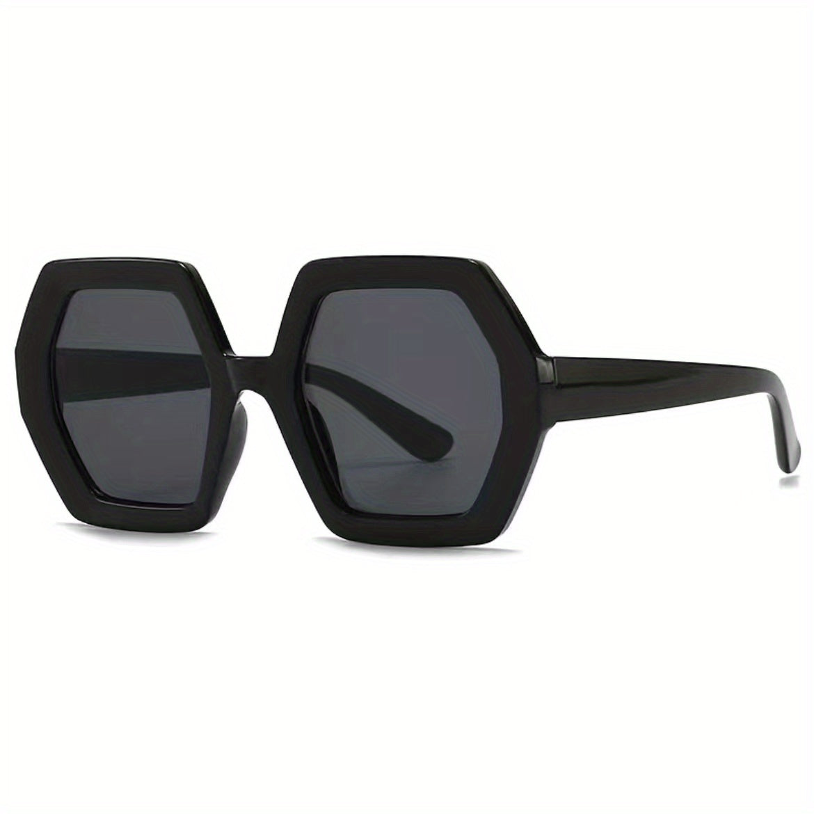 Vintage Style Oversized Sunglasses Men's UV400 Gradient Glasses + Case