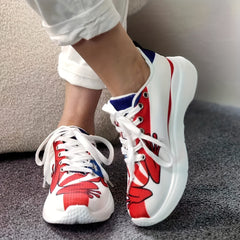 Women's Cartoon Printed Outdoor Sneakers Lightweight Running Shoes
