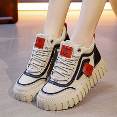 Women's Platform Lace-Up Board Shoes