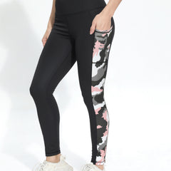 Camo High Stretch Yoga Pants Slim Fit With Pocket