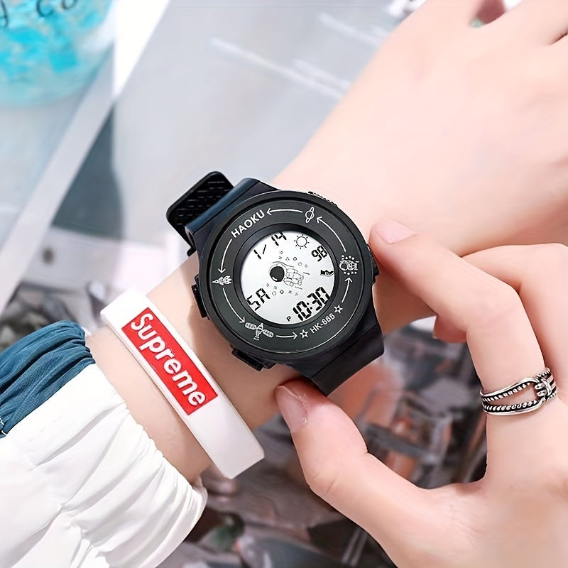 Kids Glow Sports Watch Waterproof Multifunctional