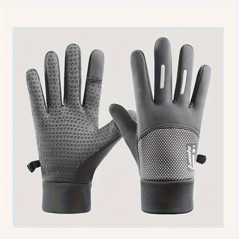 Winter Warm Fishing Gloves Two Finger Flip Non-Slip Waterproof Windproof Gloves