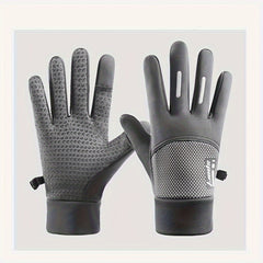 Winter Warm Fishing Gloves Two Finger Flip Non-Slip Waterproof Windproof Gloves