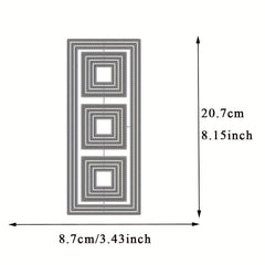 Frame Block Rectangle Metal Cutting Dies Scrapbook Die For Card Making DIY