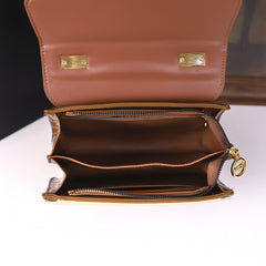 Snake Print Crossbody Bag with Detachable Strap