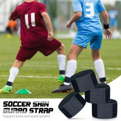 2pcs Soccer Shin Guard Straps Adjustable Anti Slip Shin Fixed Strap