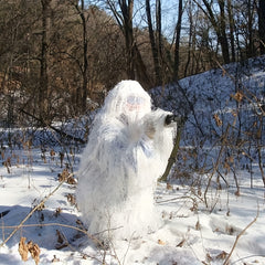 Men's Winter Camo Ghillie Suit Hooded Airsoft Gilly Suit