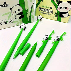 2pcs 0.5mm Panda Gel Ink Pens Animal Stationery