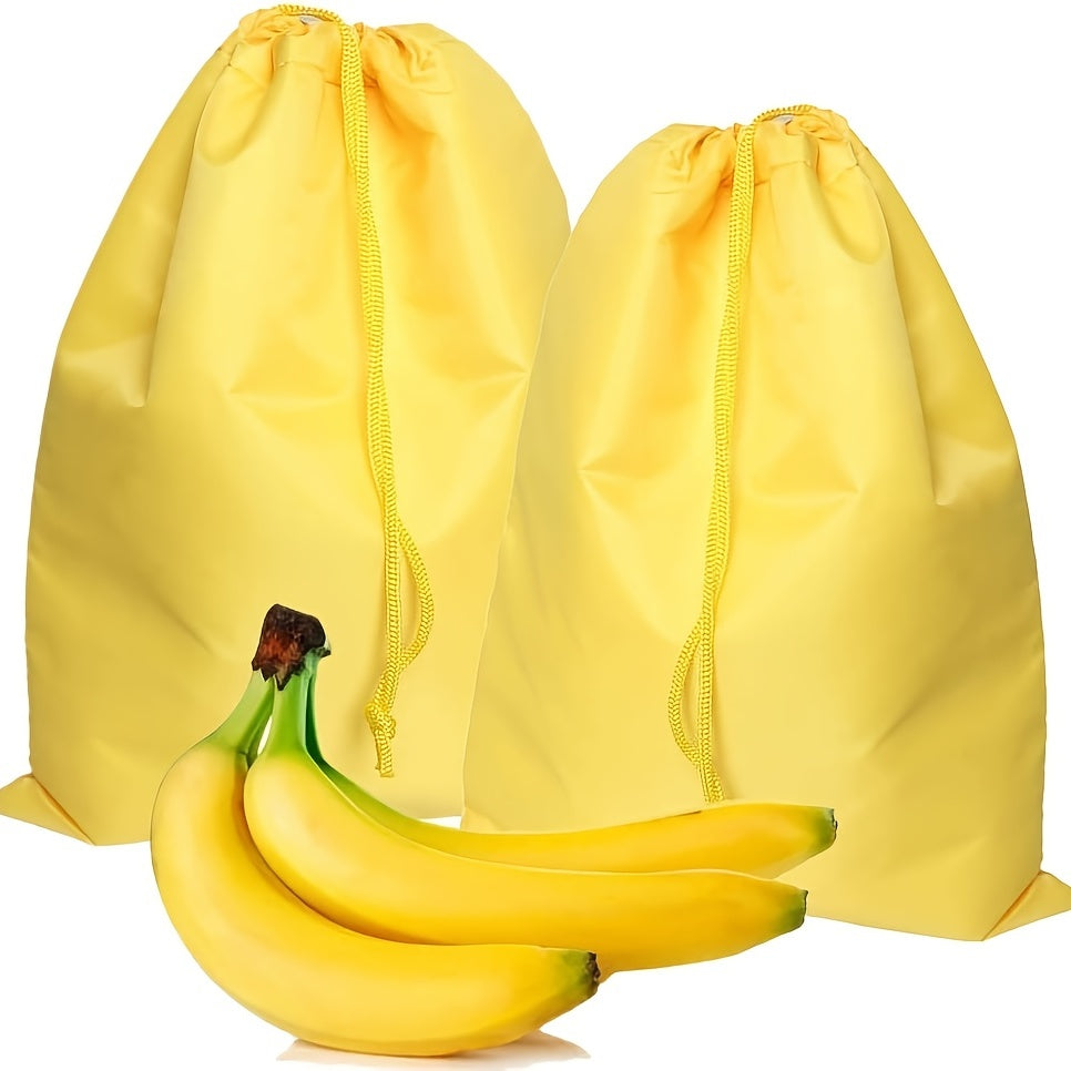 2pcs Yellow Banana Storage Bags Prevent Ripening Freshness Washable Durable