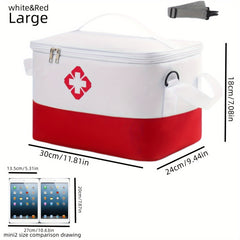 Large Capacity Waterproof First Aid Bag Travel Medicine Storage Organizer