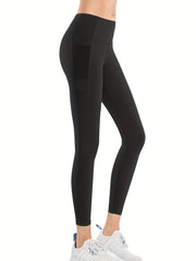High Waisted Yoga Leggings with Pockets & Tummy Control