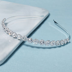 Crystal Rhinestone Silvery Hairband Headband Princess Tiara
