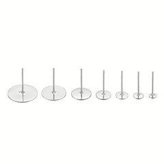 100pcs Stainless Steel Ear Studs for DIY Ear Accessories