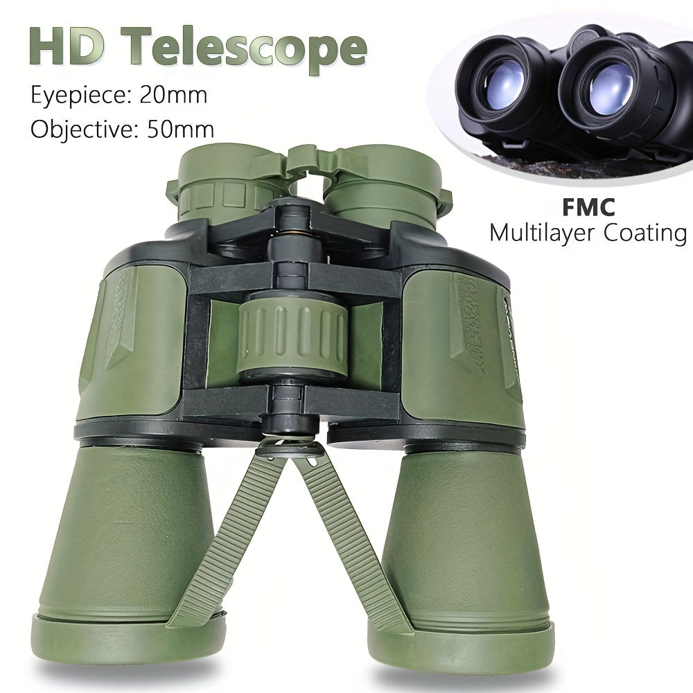 20x50 Binoculars BAK4 Prism Low Light Night Vision High Power Waterproof