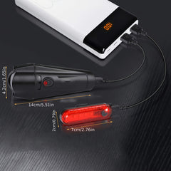 Bright USB Rechargeable Bike Light Set