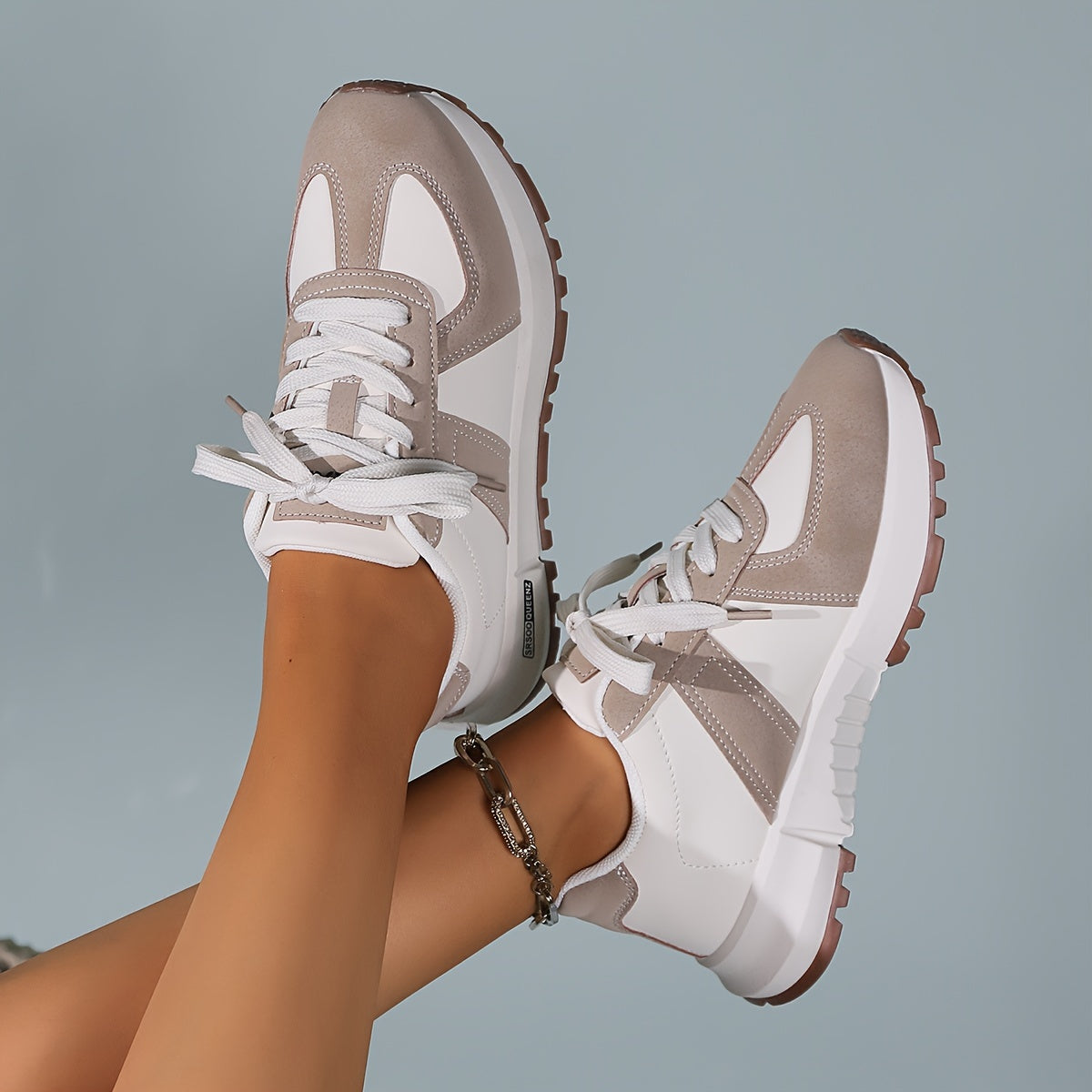 Women's Lace-up Non-slip Running Shoes Lightweight Breathable Sneakers