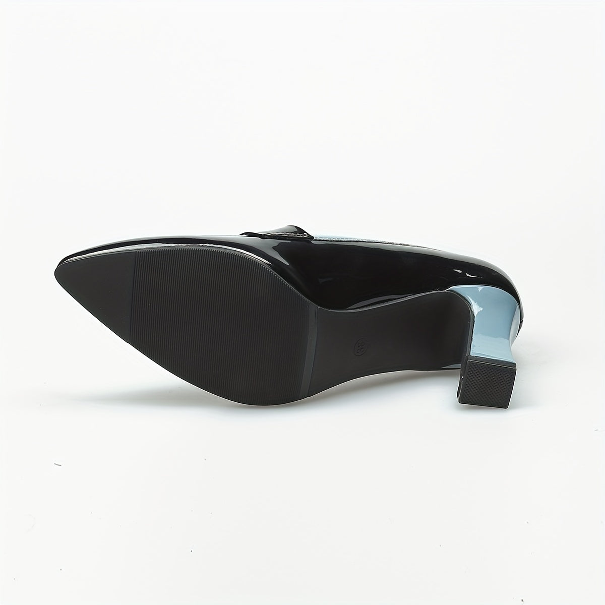 Women's Colorblock Chunky High Heel Pumps