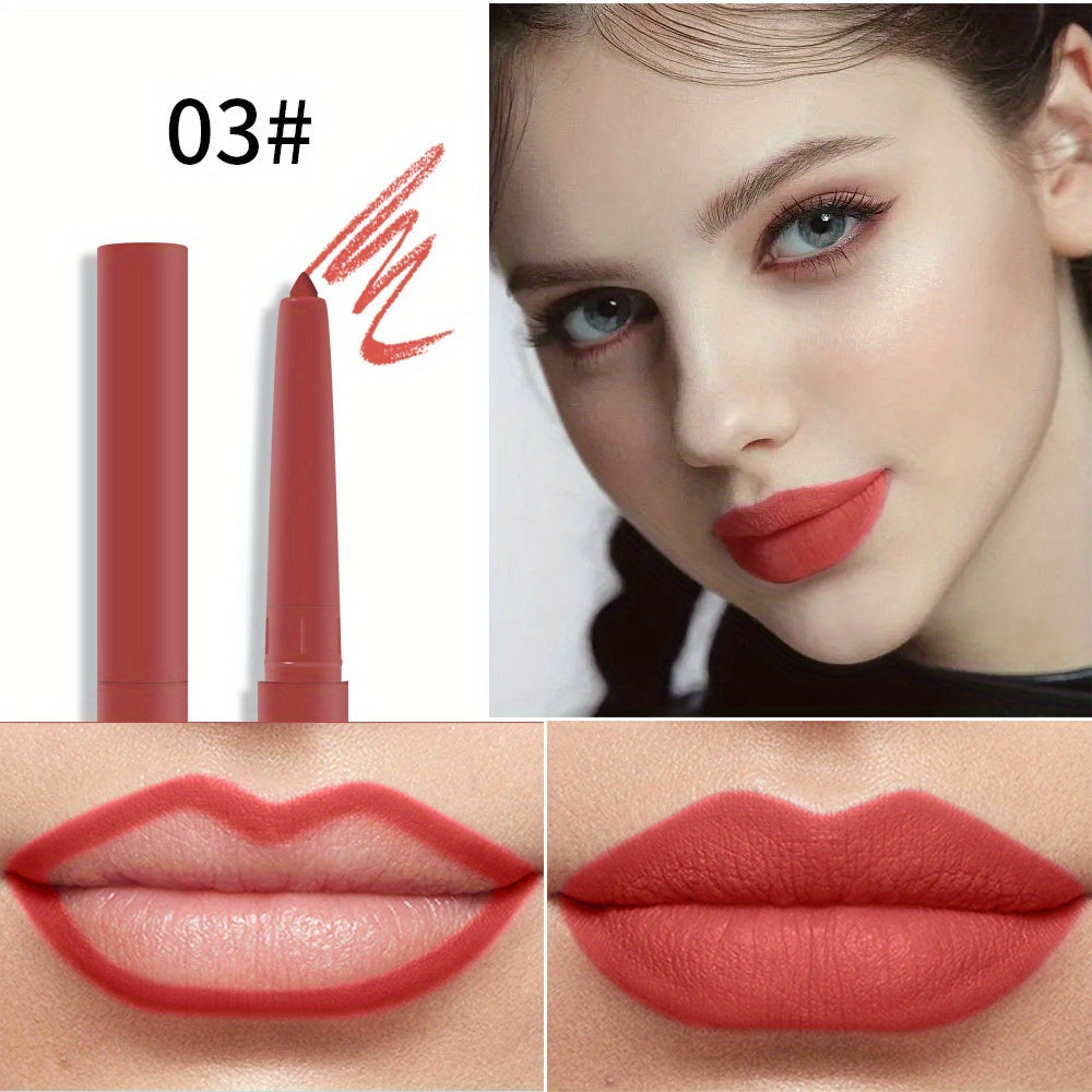 Waterproof Auto Lip Liner Matte Finish Long Lasting Lipstick Pen