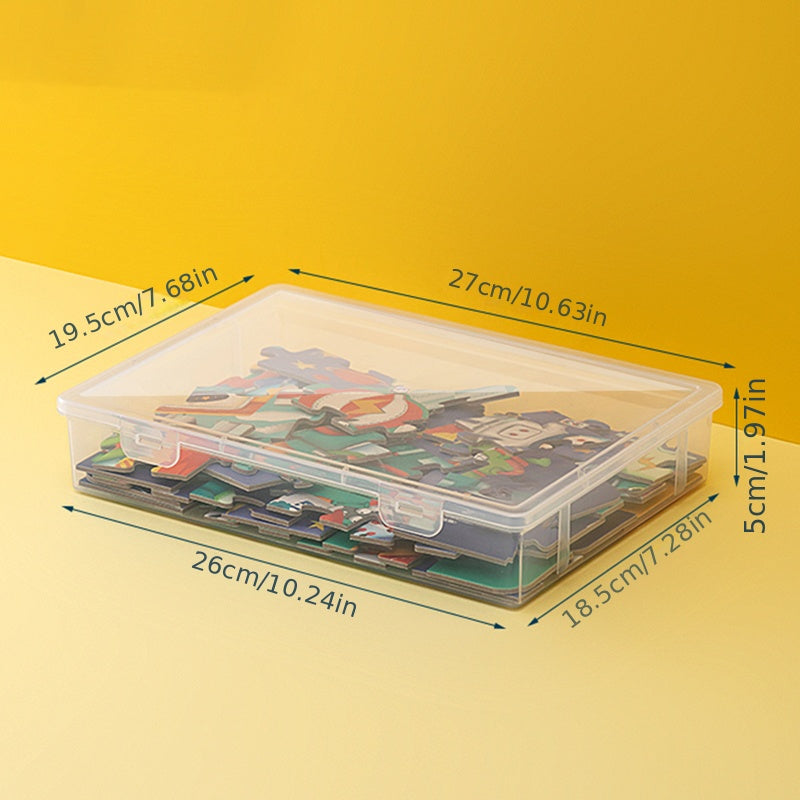 Puzzle Storage Box Toy Building Block Sorting Box for Children