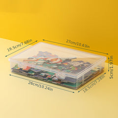 Puzzle Storage Box Toy Building Block Sorting Box for Children