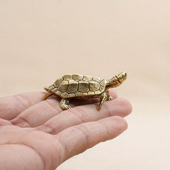 Brass Snapping Turtle Desktop Ornament