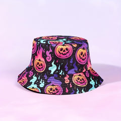 Halloween Elements Reversible Bucket Hat