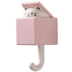 Cat Hook Punch Clothes Hook Seamless Hook Nail Animal Hook Porch Key