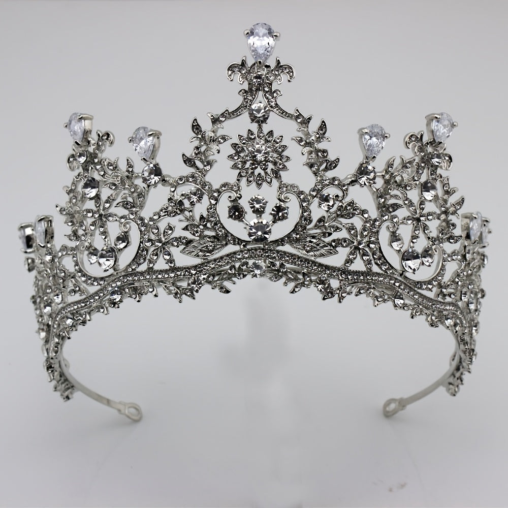 Girls Zircon Crown Rhinestone Hair Accessories for Party Wedding