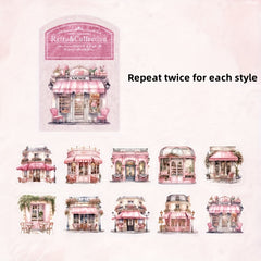 20pcs Dreamy European Style Sticker Pack, Journal Material